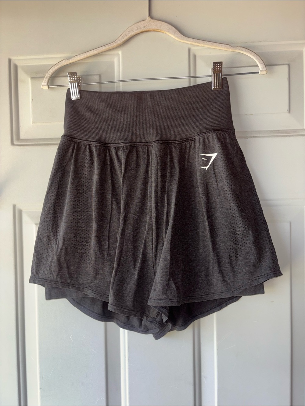 Gymshark black 2-in-1 shorts size M